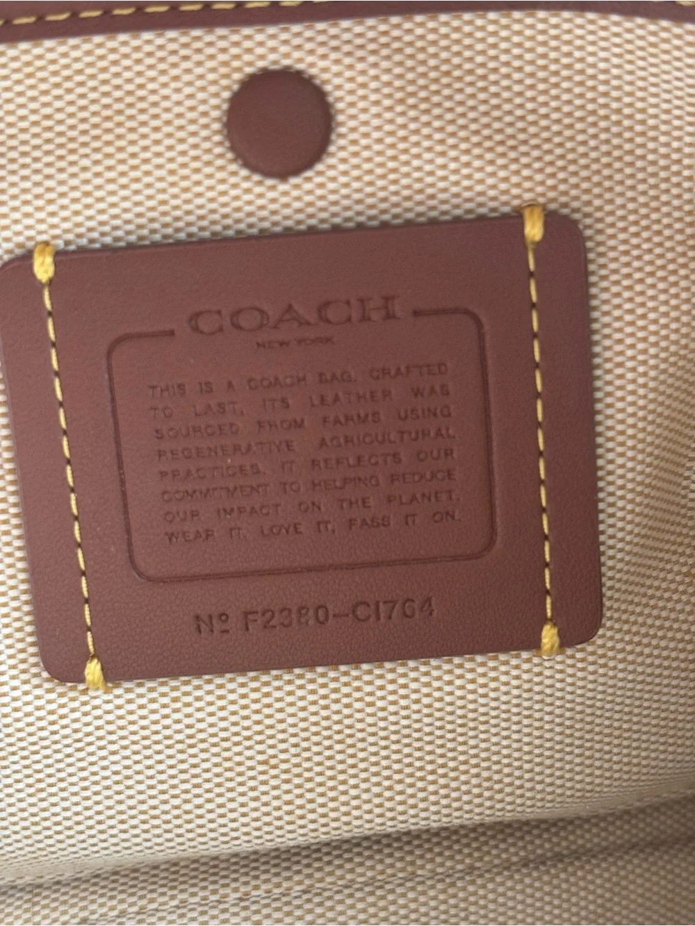 Coach mini satchel